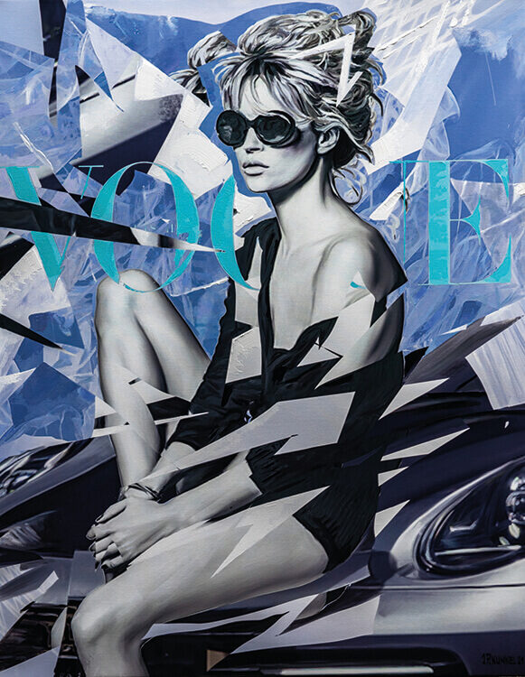 Pop Up Gallery in Fine & Country Carvoeiro from Corte Real Gallery painting VOGUE