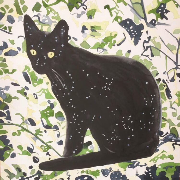 cat painting Wine Tasting and Art Exhibition at Quinta da Tôr